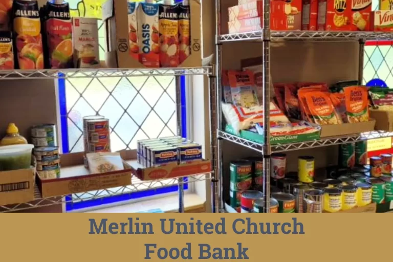 Merlin Food Bank open Fridays 10-12 at Merlin United Church